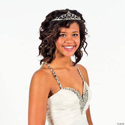 Teardrop Rhinestone Heart Tiara