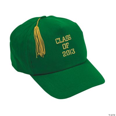 “Class Of 2013” Green Baseball Caps