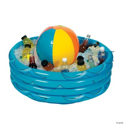 Inflatable Beach Ball in Pool Cooler Oriental Trading