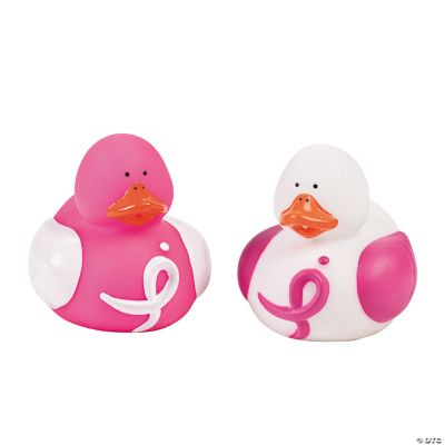 Pink Ribbon Awareness Rubber Duckies