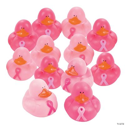 Pink Ribbon Rubber Duckies