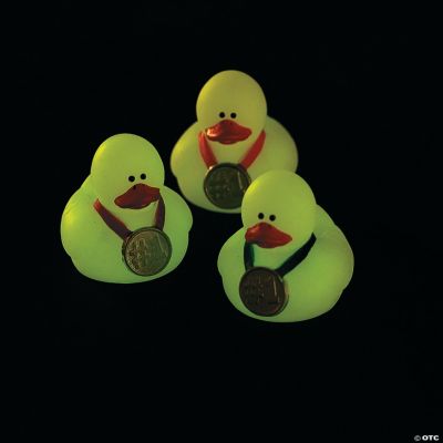 Mini Glow-In-The-Dark Award Rubber Duckies