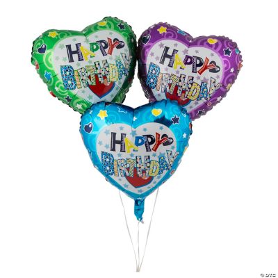 12 “Happy Birthday” Mylar Balloons