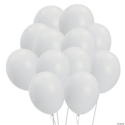 White Latex Balloon