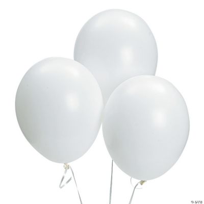 White Latex Balloons