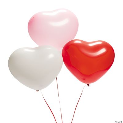 Latex Heart-Shaped Balloons
