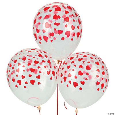 Latex Heart Print Balloons