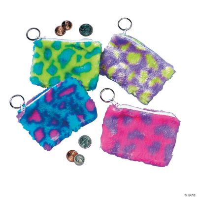 Plush Spotted Coin Purse Key Chains