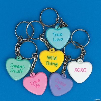 Conversation Heart Key Chains