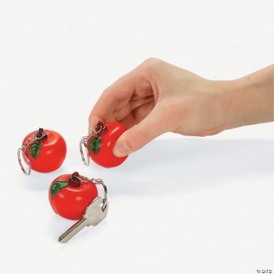 Squeezable Apple Key Chains