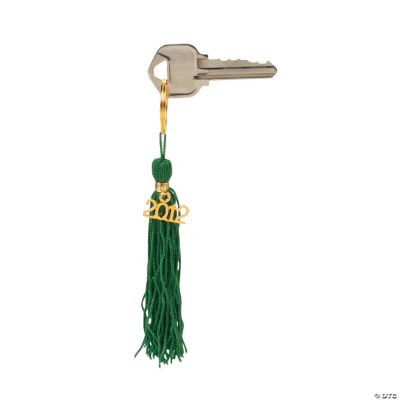 “Class Of 2012” Green Tassel Key Chains
