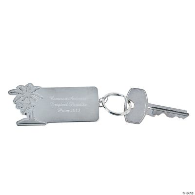 Personalized Luau Key Chains