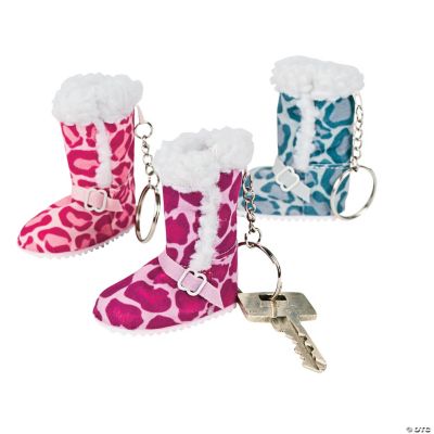 Animal Print Boot Key Chains