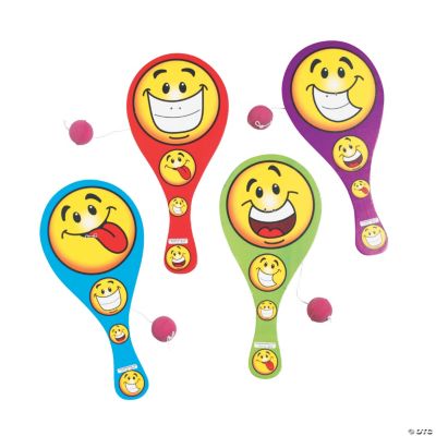 Goofy Smile Face Paddleball Games