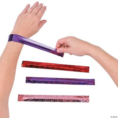 Laser Heart Slap Bracelets
