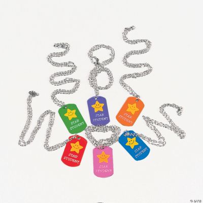 “Star Student” Dog Tag Necklaces