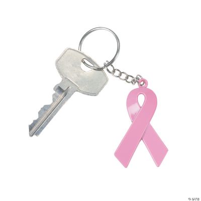 Breast Cancer Awareness Ribbon Key Chains