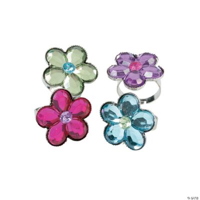 Flower Jewel Rings