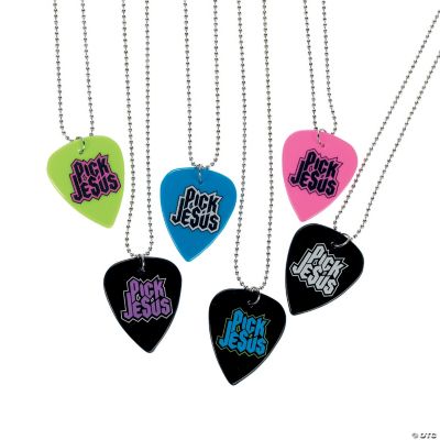 “Pick Jesus” Guitar Pick Necklaces