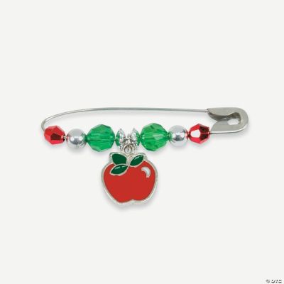 Apple Charm Pin