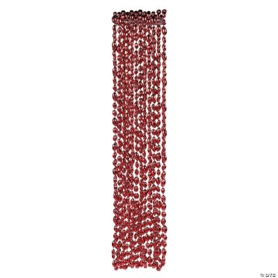 Football Beaded Necklaces - Red