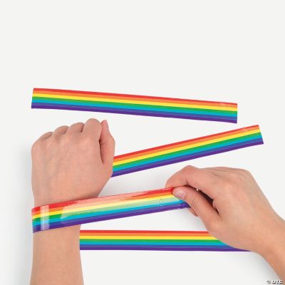 Rainbow Slap Bracelets