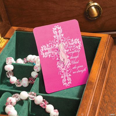 Inspirational Pink Ribbon Pin & Card Sets