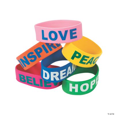 Fun Sayings Big Band Bracelets