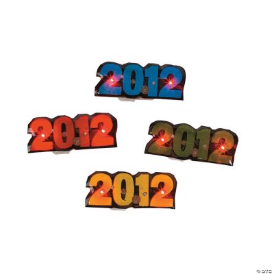 Flashing “2012” Magnetic Pins