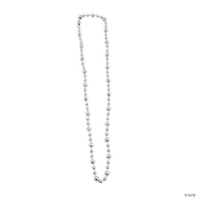 Silver Basketball Beaded Necklaces