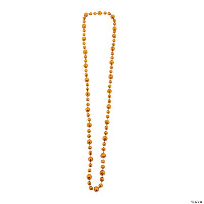 Orange Basketball Beaded Necklaces