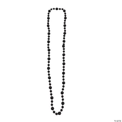 Black Basketball Beaded Necklaces