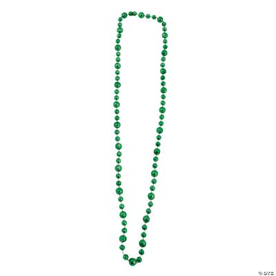 Green Baseball Beaded Necklaces