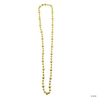 Gold Baseball Beaded Necklaces