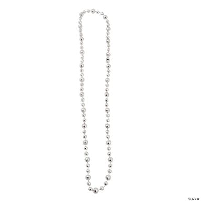 Silver Baseball Beaded Necklaces