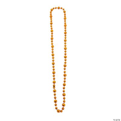 Orange Baseball Beaded Necklaces
