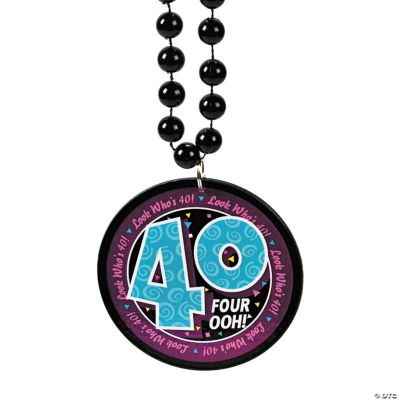"40" Medallion Necklace