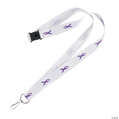 Purple Awareness Ribbon Badge Holders
