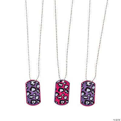 12 Rock Star Diva Dog Tag Necklaces