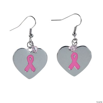 Pink Ribbon Earrings