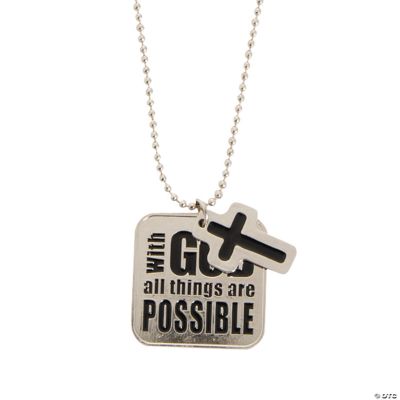 With God Pendant Necklaces