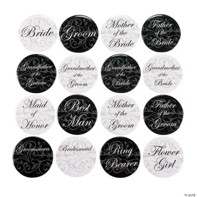 Wedding Party Buttons