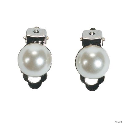 Faux Pearl Clip-On Earrings