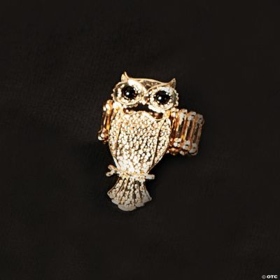 Goldtone Owl Ring