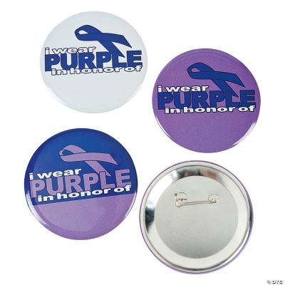 “I Wear Purple” Mini Buttons