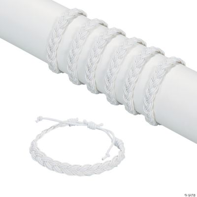 White Braided Friendship Bracelets