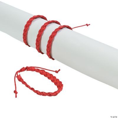Red Braided Friendship Bracelets