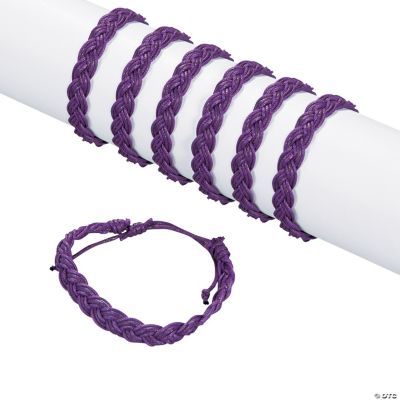 Purple Braided Friendship Bracelets