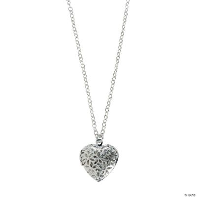 Filigree Heart Locket Necklace