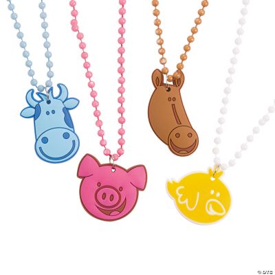 Farm Animal Beaded Necklaces